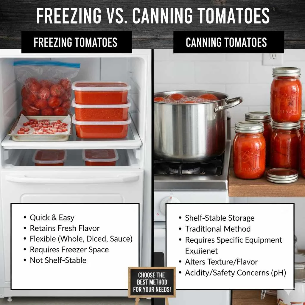 Freezing vs Canning Tomatoes: Essential Guide
