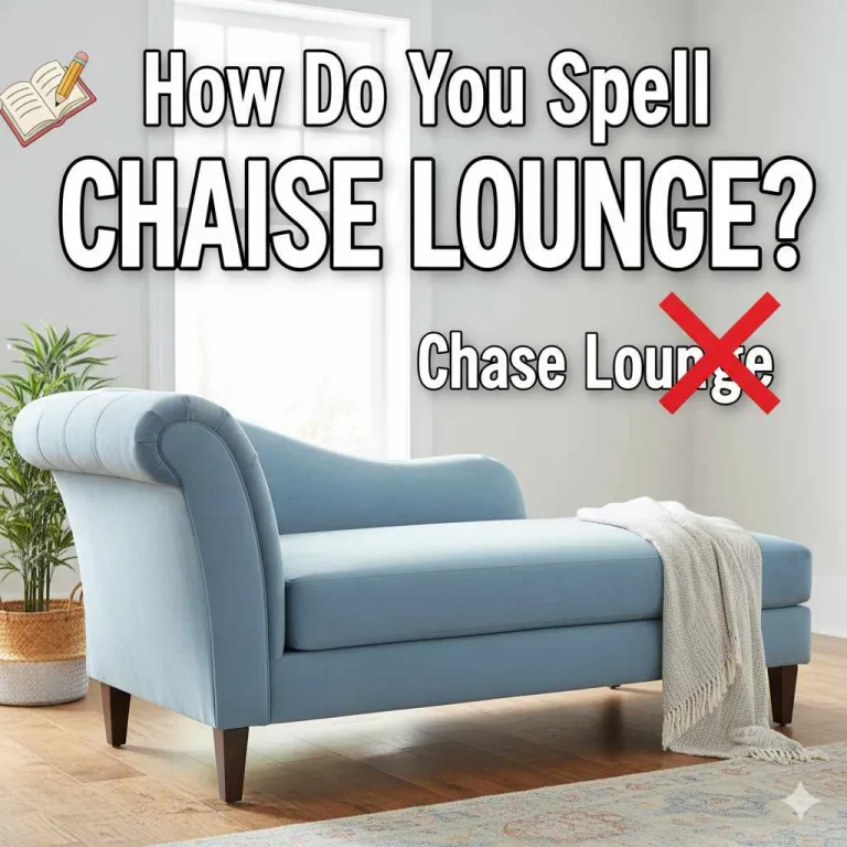 How Do You Spell Chaise Lounge