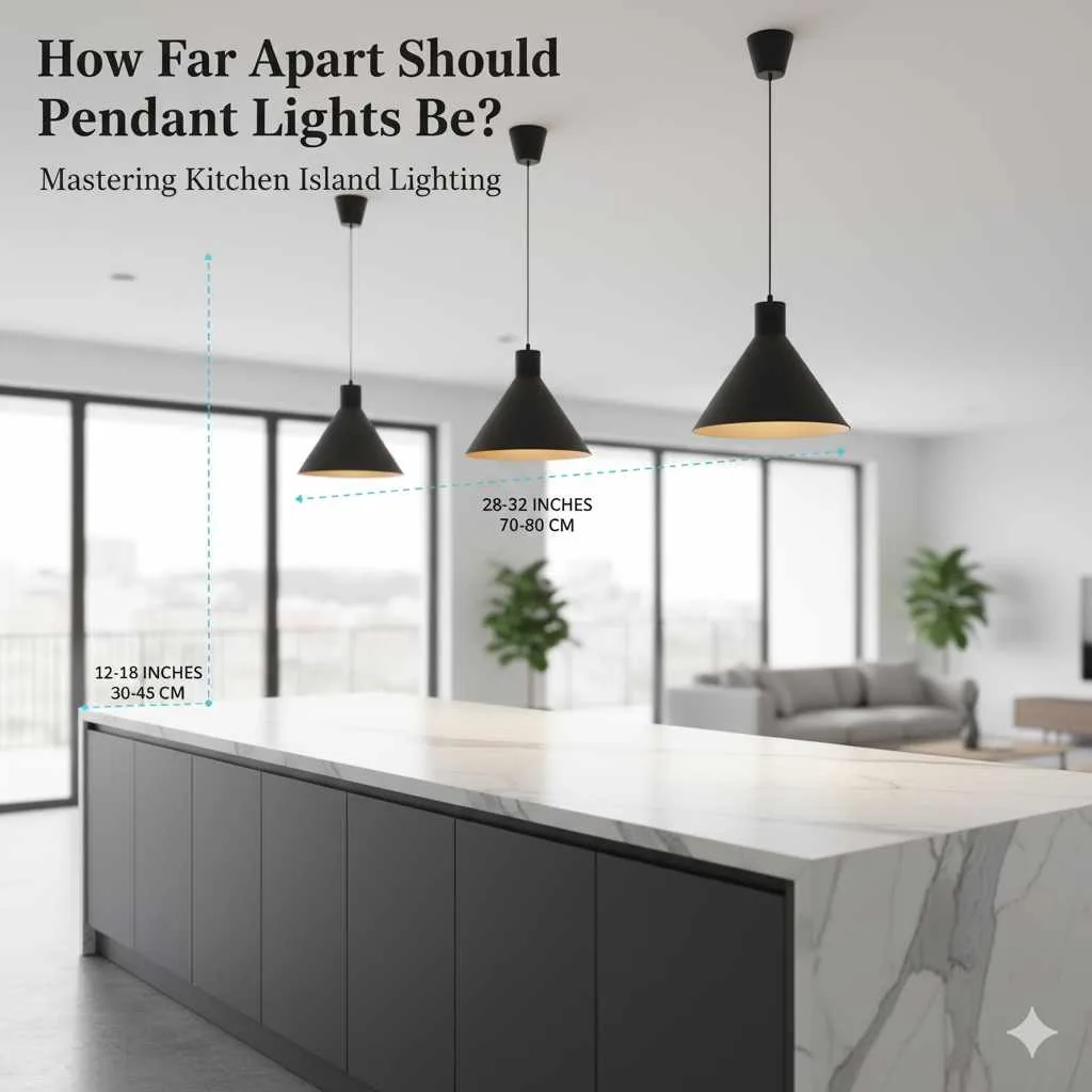 How Far Apart Should Pendant Lights Be