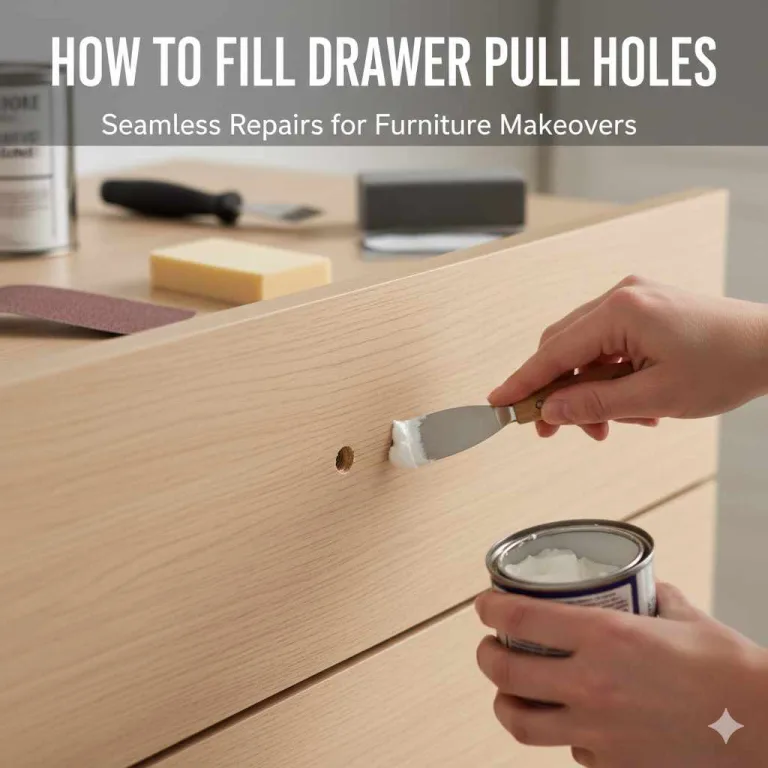 How To Fill Drawer Pull Holes