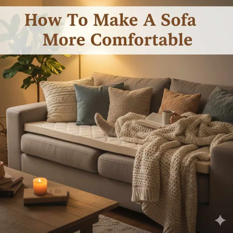 How To Make A Sofa More Comfortable