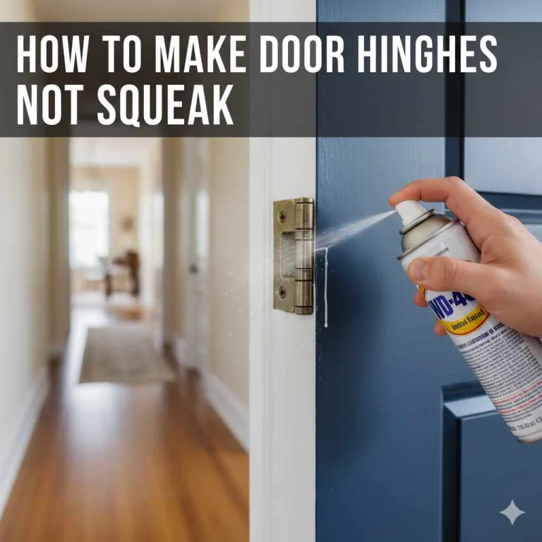 How To Make Door Hinges Not Squeak