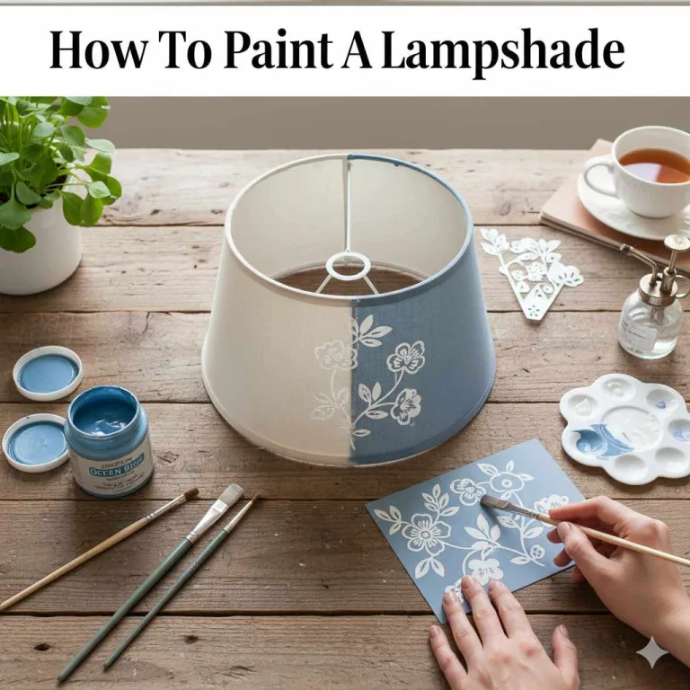 How To Paint A Lampshade