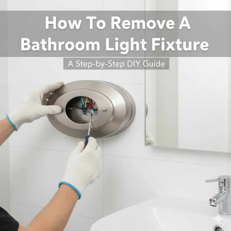 How To Remove Bathroom Light Fixture