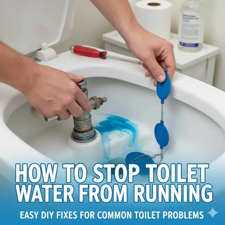 How To Stop Toilet Water From Running