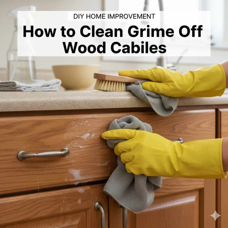 How to Clean Grime Off Wood Cabinets