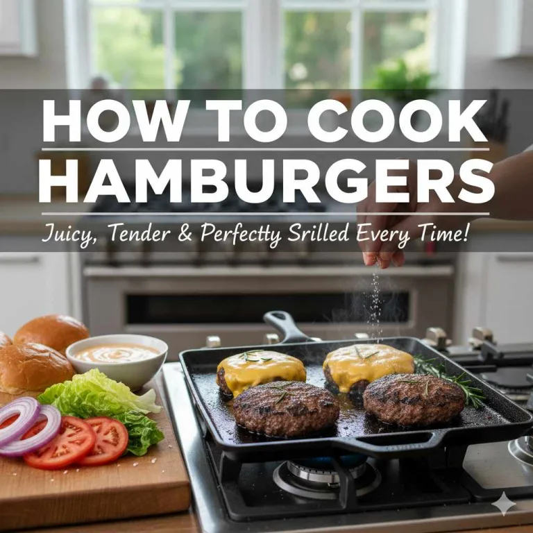 How to Cook Hamburgers