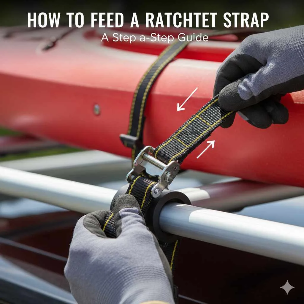 How to Feed a Ratchet Strap