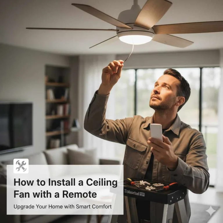 How to Install Ceiling Fan With Remote