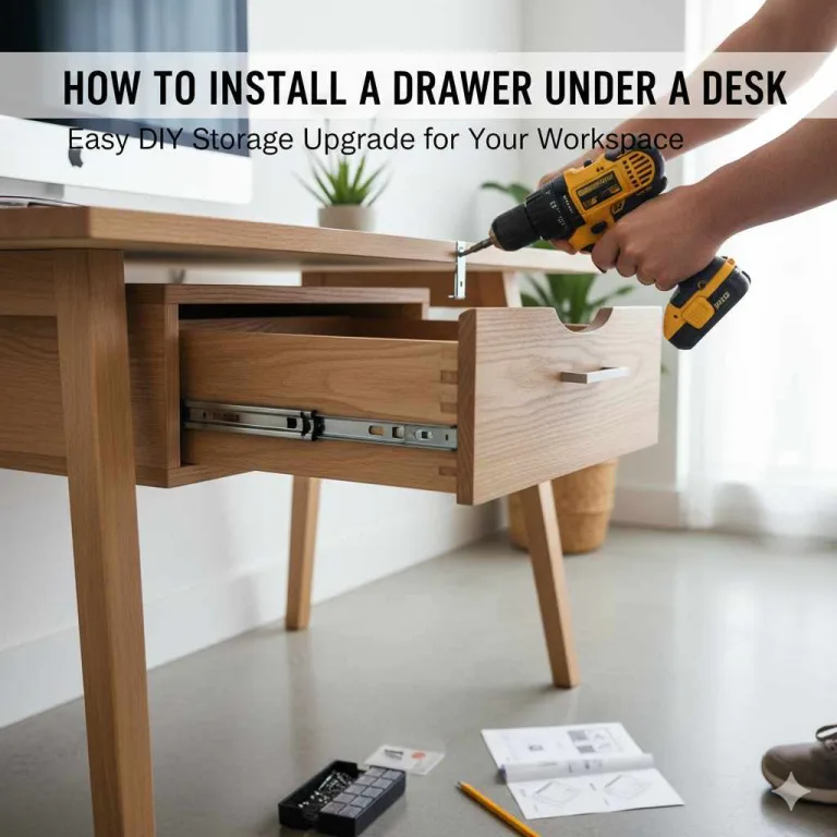 How to Install a Drawer Under a Desk