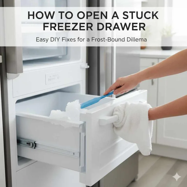 How to Open Stuck Freezer Drawer