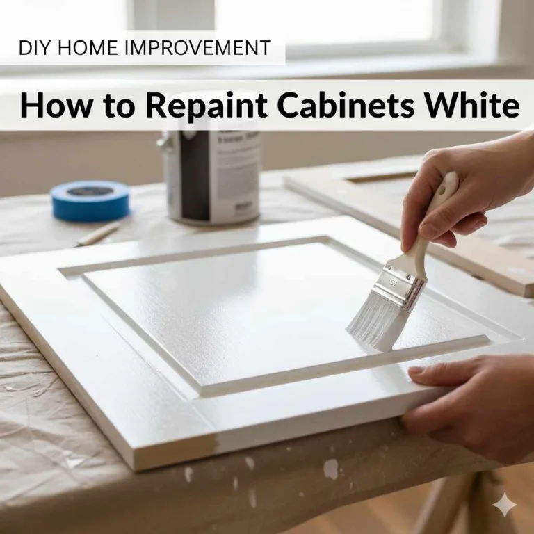 How to Repaint Cabinets White