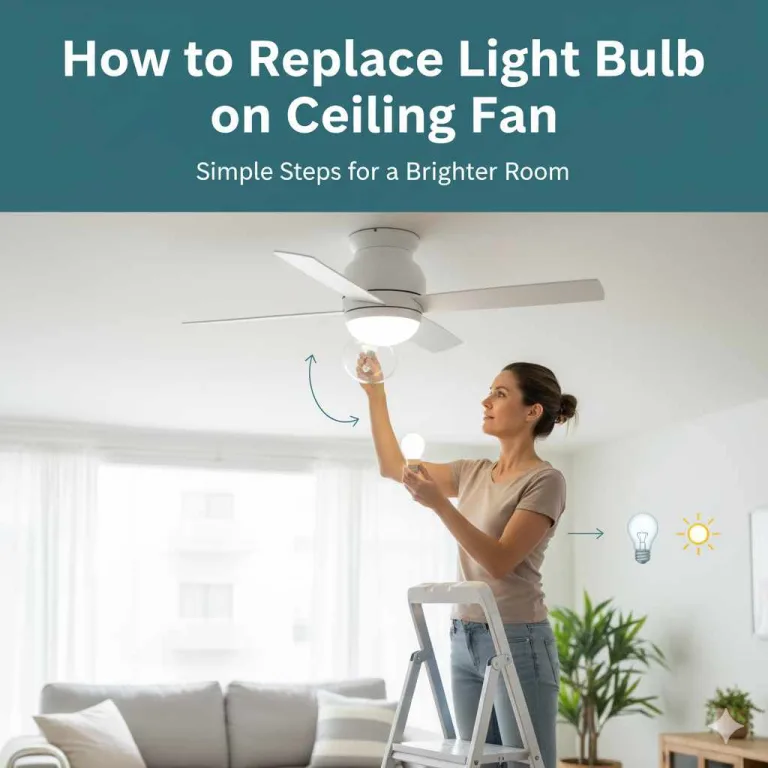 How to Replace Light Bulb on Ceiling Fan