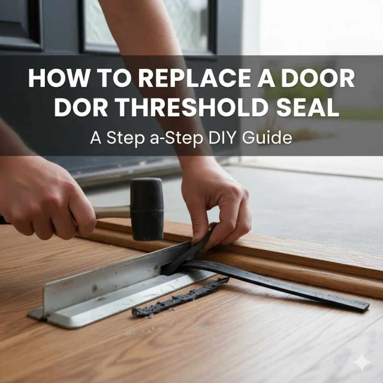 How to Replace a Door Threshold Seal