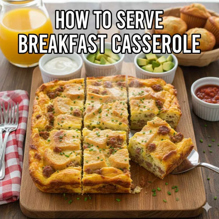How to Serve Breakfast Casserole