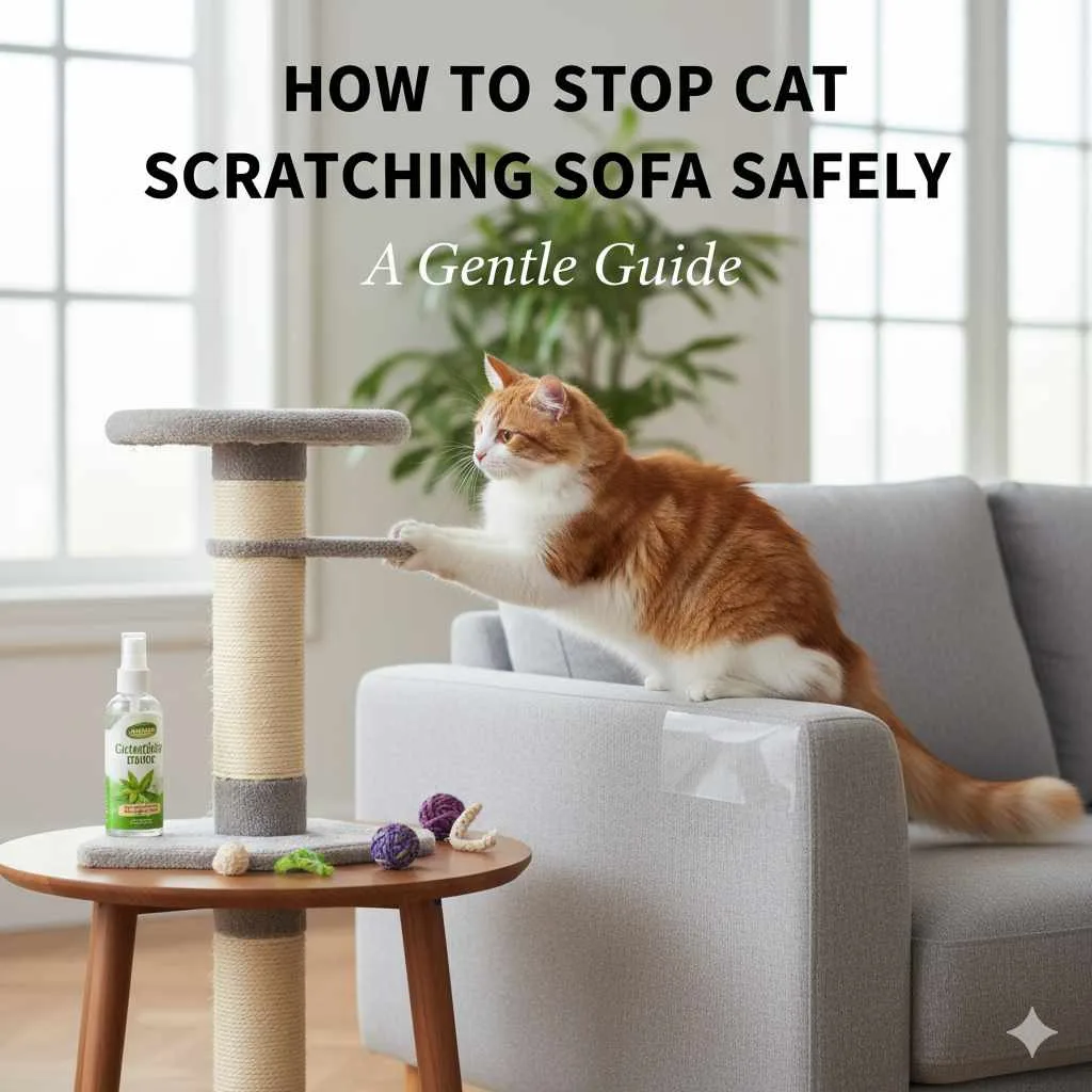 How to Stop Cat Scratching Sofa Safely
