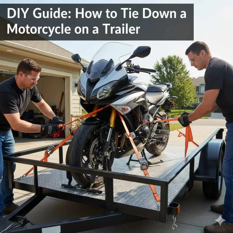 How to Tie Down a Motorcycle on a Trailer