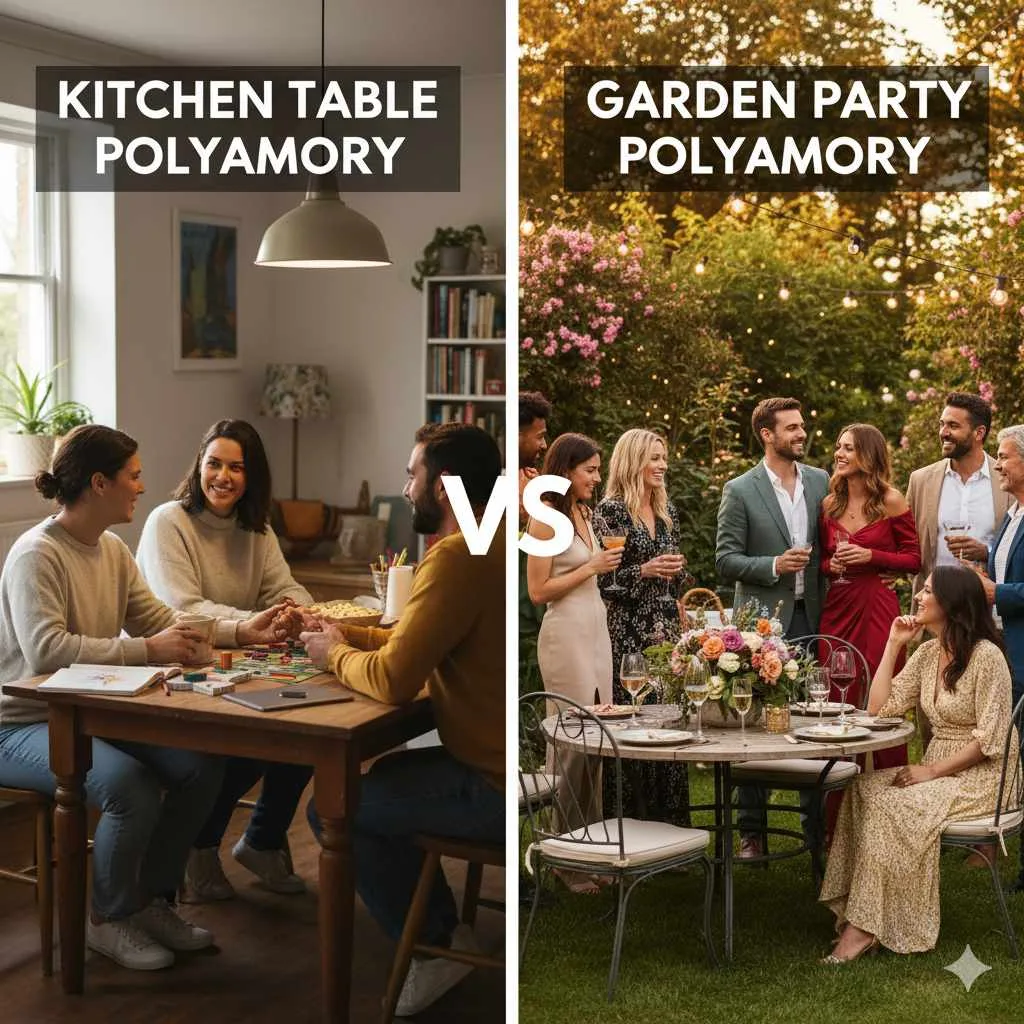 Kitchen Table vs Garden Party Polyamory