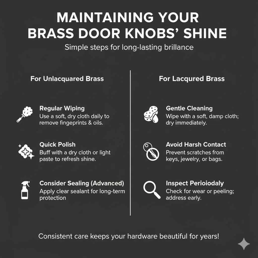 Maintaining Your Brass Door Knobs' Shine