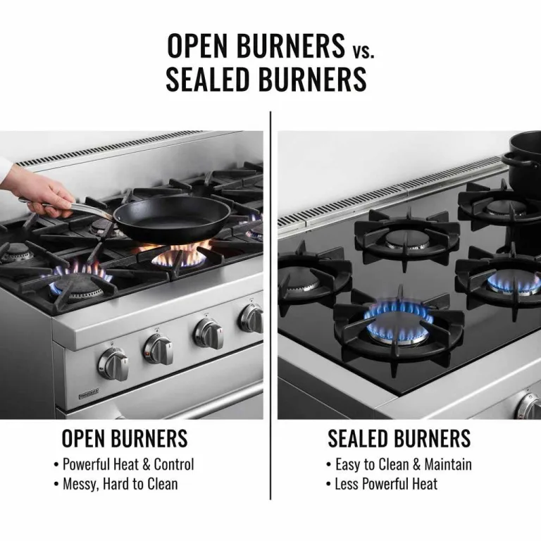 Open Burners vs Sealed Burners