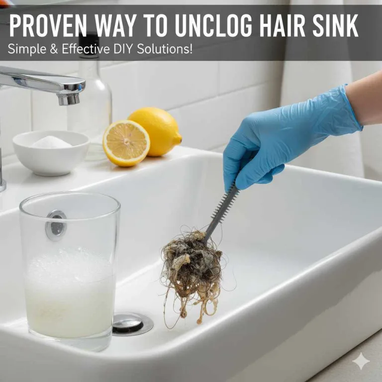 Proven Way To Unclog Hair Sink