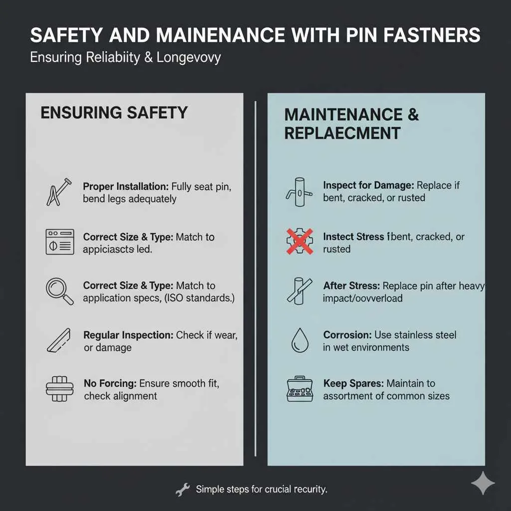 Safety and Maintenance with Pin Fasteners