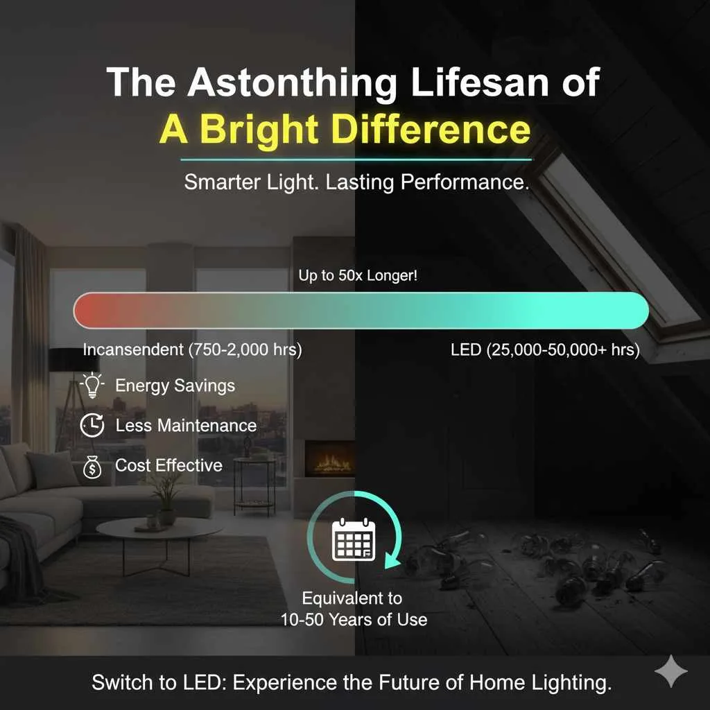 The Astonishing Lifespan of LED Bulbs: A Bright Difference