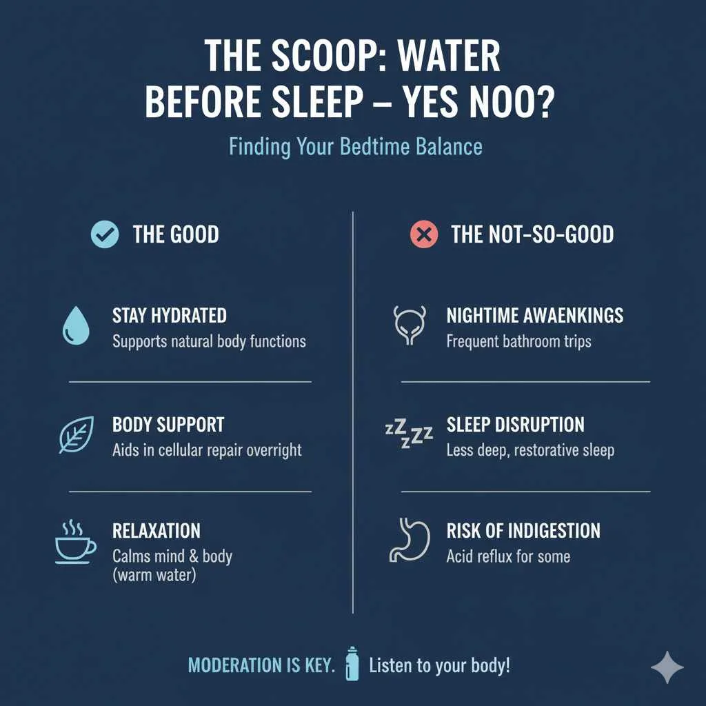 The Scoop: Water Before Sleep – Yes or No?