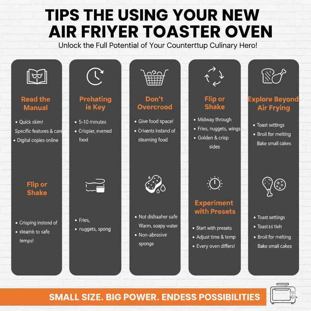 Tips for Using Your New Air Fryer Toaster Oven