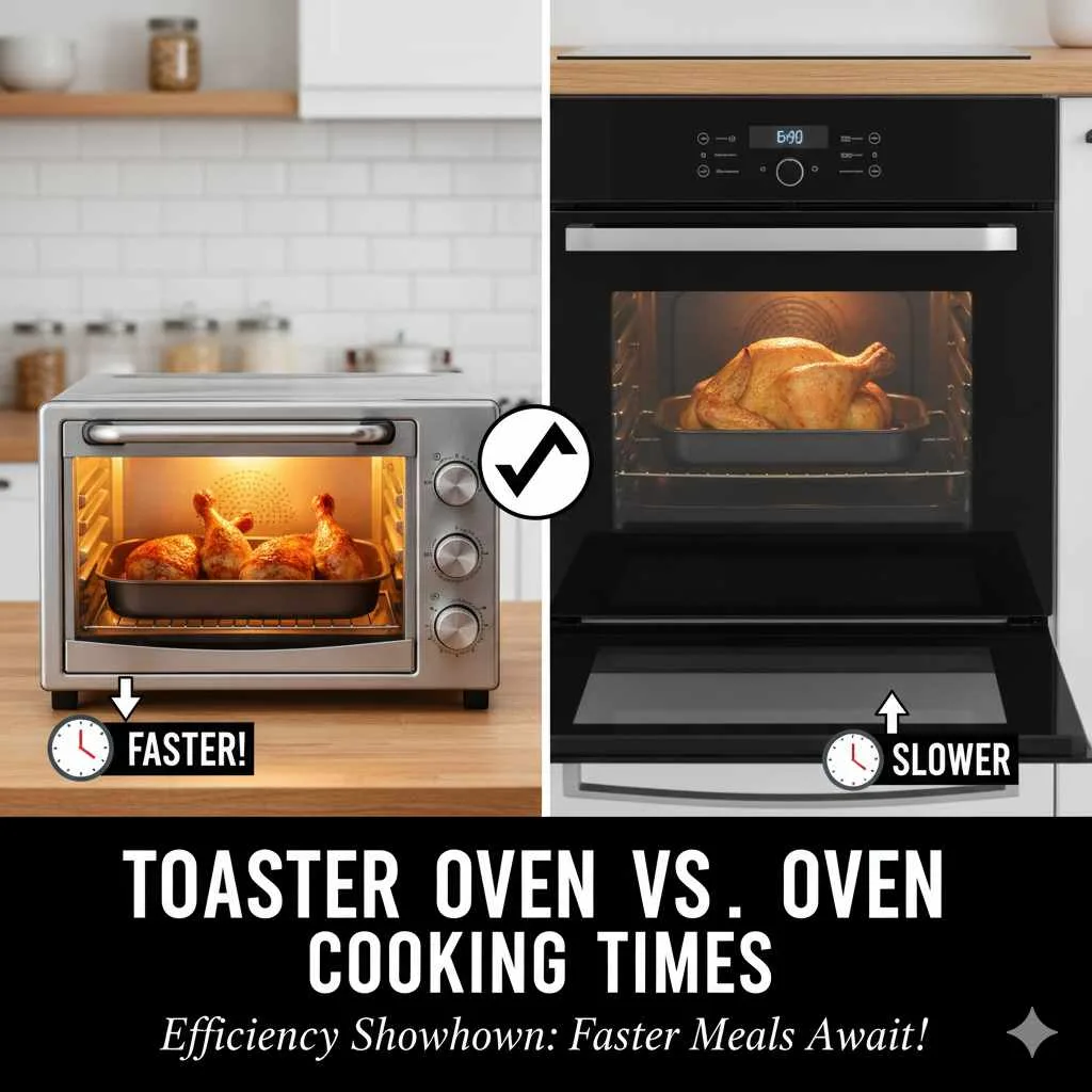 Toaster Oven Vs Oven Cooking Times: Proven Speed