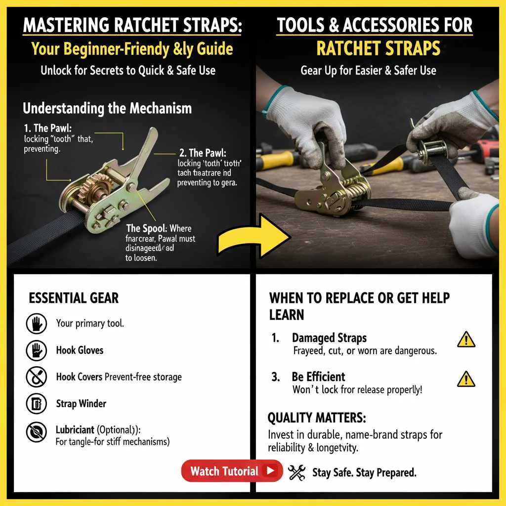 Tools and Accessories for Ratchet Straps
