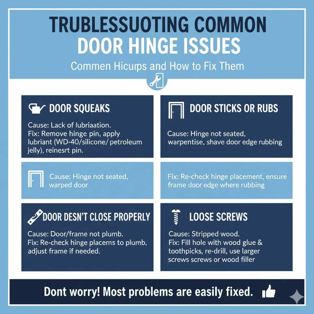 Troubleshooting Common Door Hinge Issues