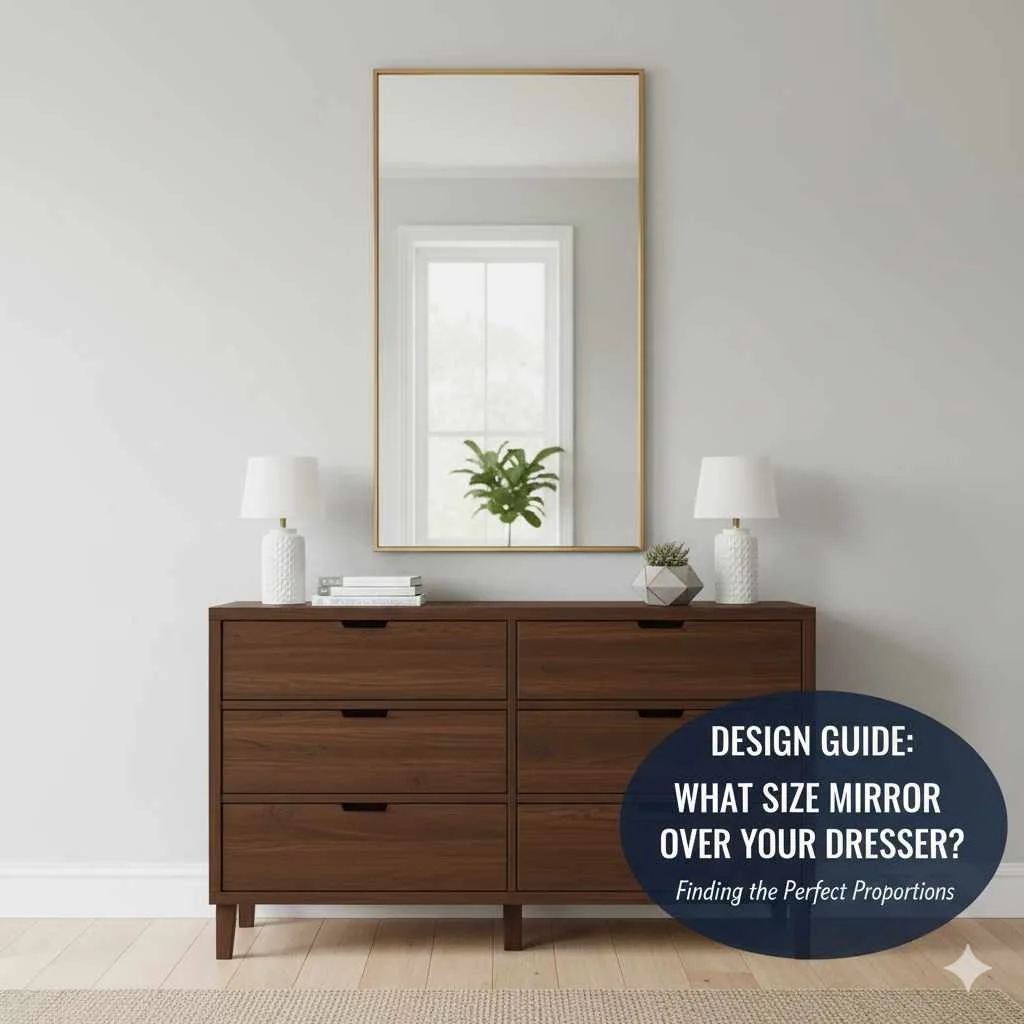 What Size Mirror Over Dresser: Essential Guide
