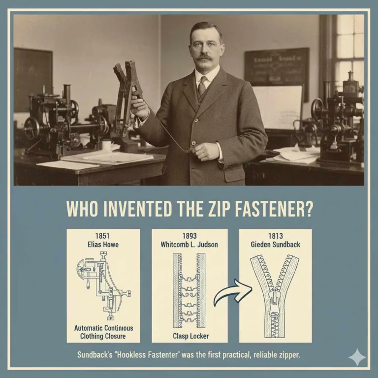 Who Invented The Zip Fastener