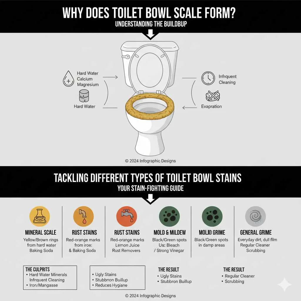 Why Does Toilet Bowl Scale Form? Understanding the Buildup