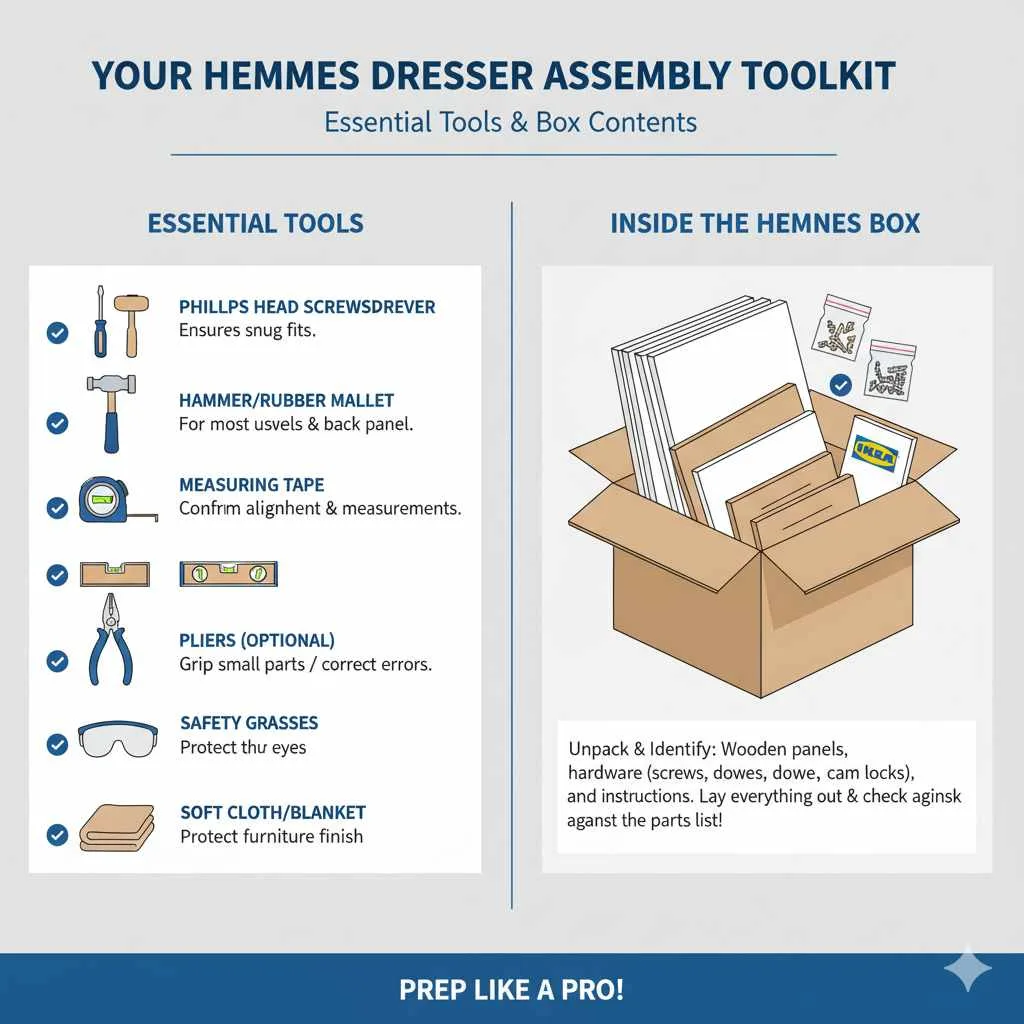 Your HEMNES Dresser Assembly Toolkit: What You’ll Need