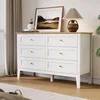 ZOSQUARE 6-Drawer White Dresser