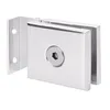 Rockwell mini hinge polished chrome for glass shower doors