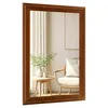 Rustic wood 24x36 inch rectangle wall mirror