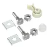 Shower door repair kit with pivot bushing for framed swing doors