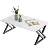 Wolawu Faux Marble Rectangular Coffee Table