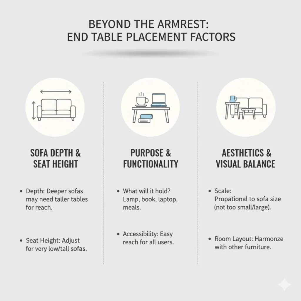 Beyond the Armrest Other Factors for Placement
