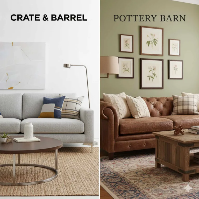 Crate and Barrel vs Pottery Barn Sofa: Price vs Quality
