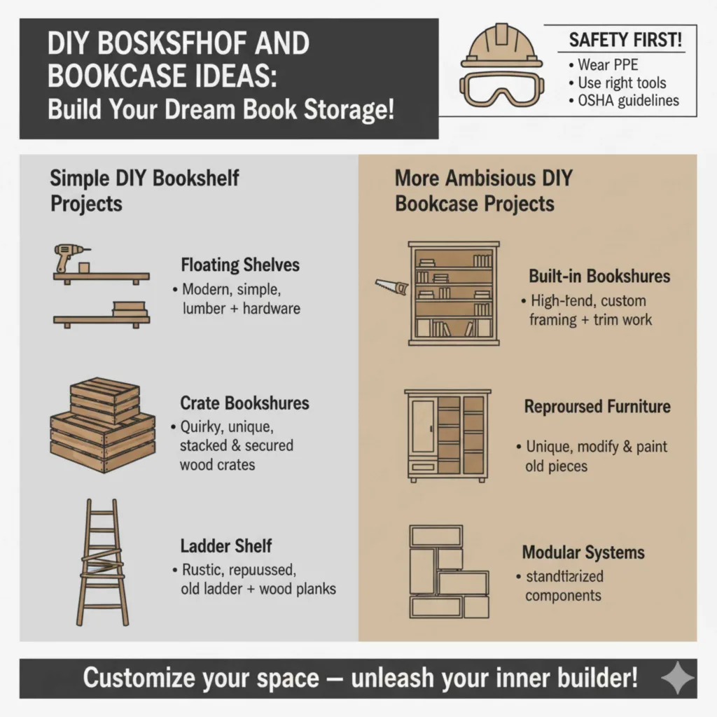 DIY Bookshelf and Bookcase Ideas