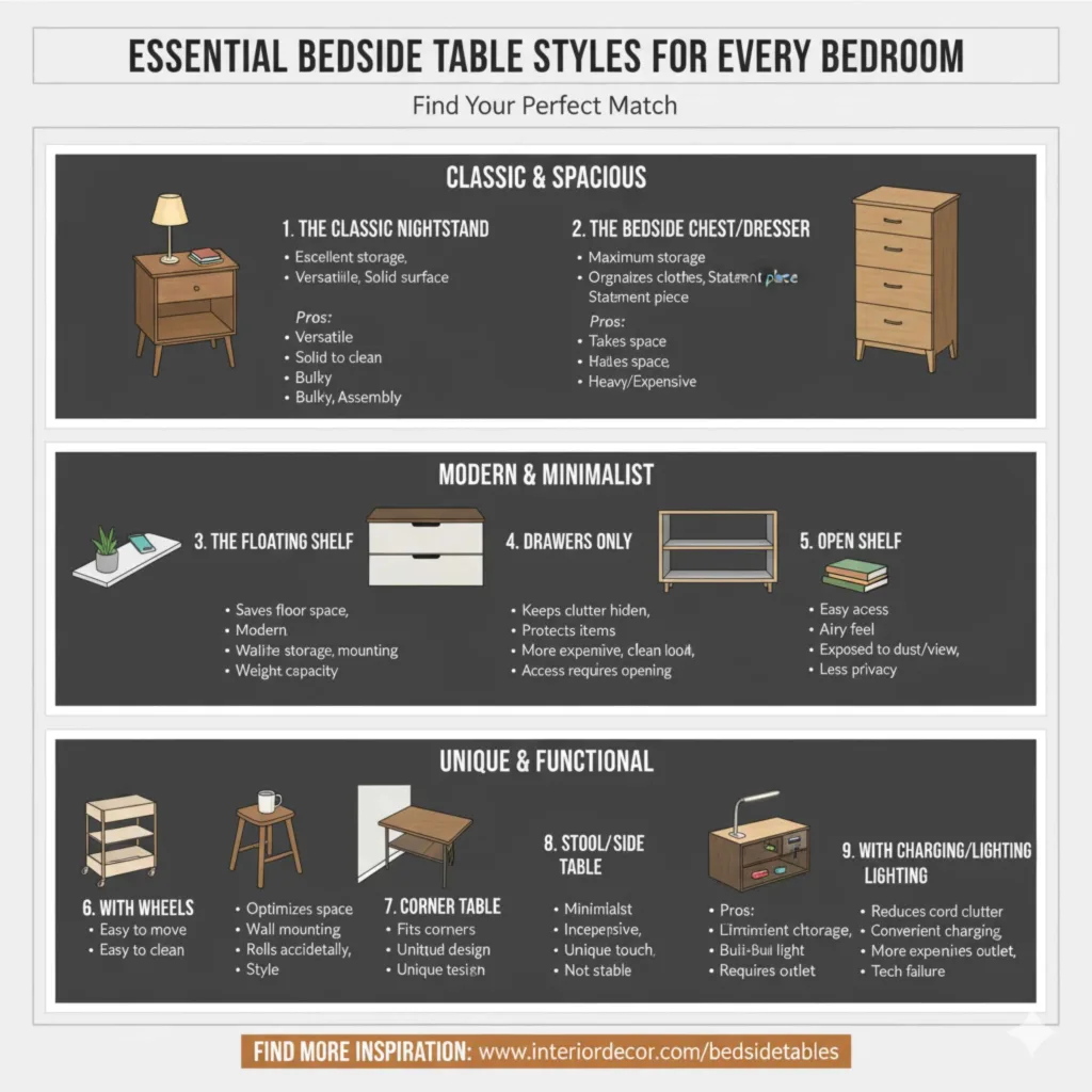 Essential Bedside Table Styles for Every Bedroom