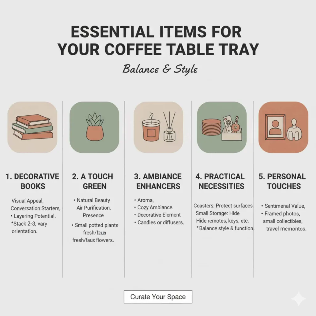 Essential Items to Put on Your Coffee Table Tray