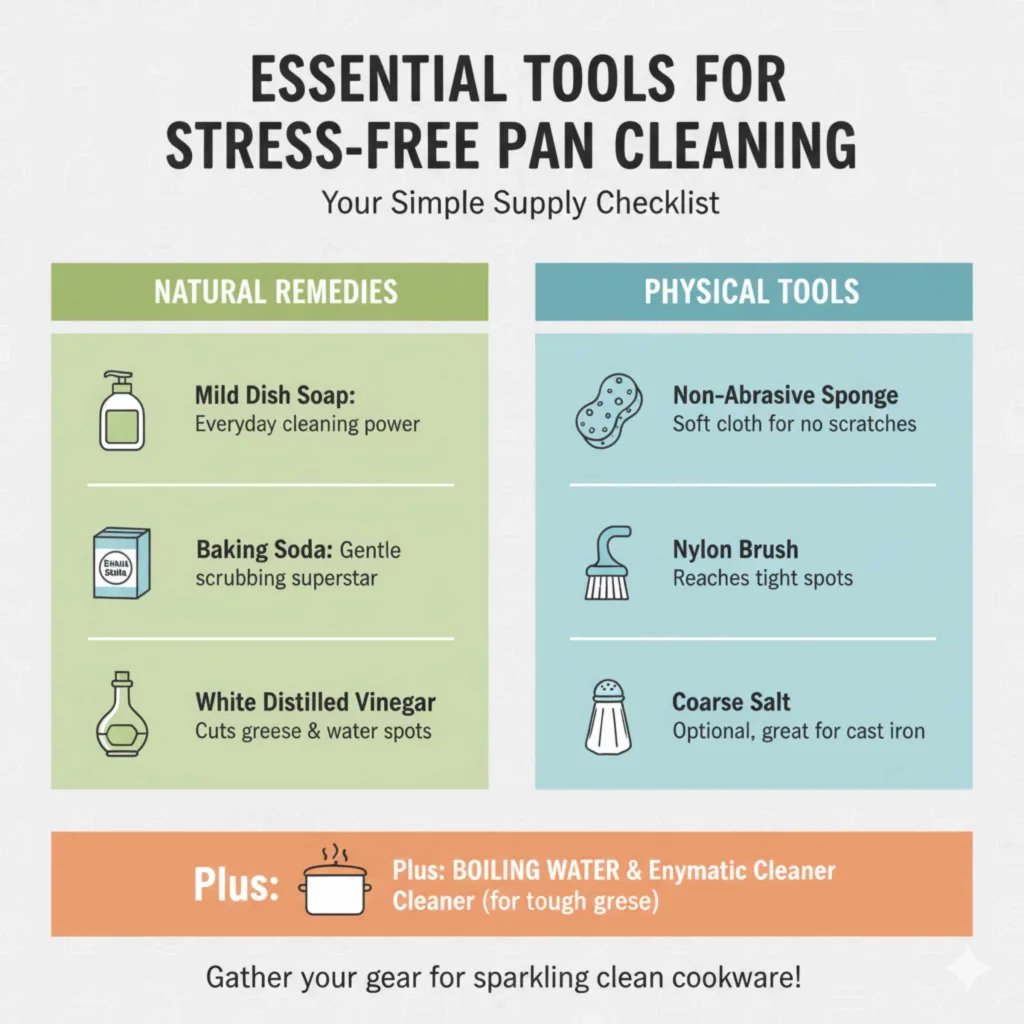 Essential Tools for Stress-Free Pan Cleaning