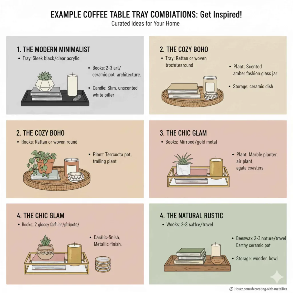 Example Coffee Table Tray Combinations Get Inspired!