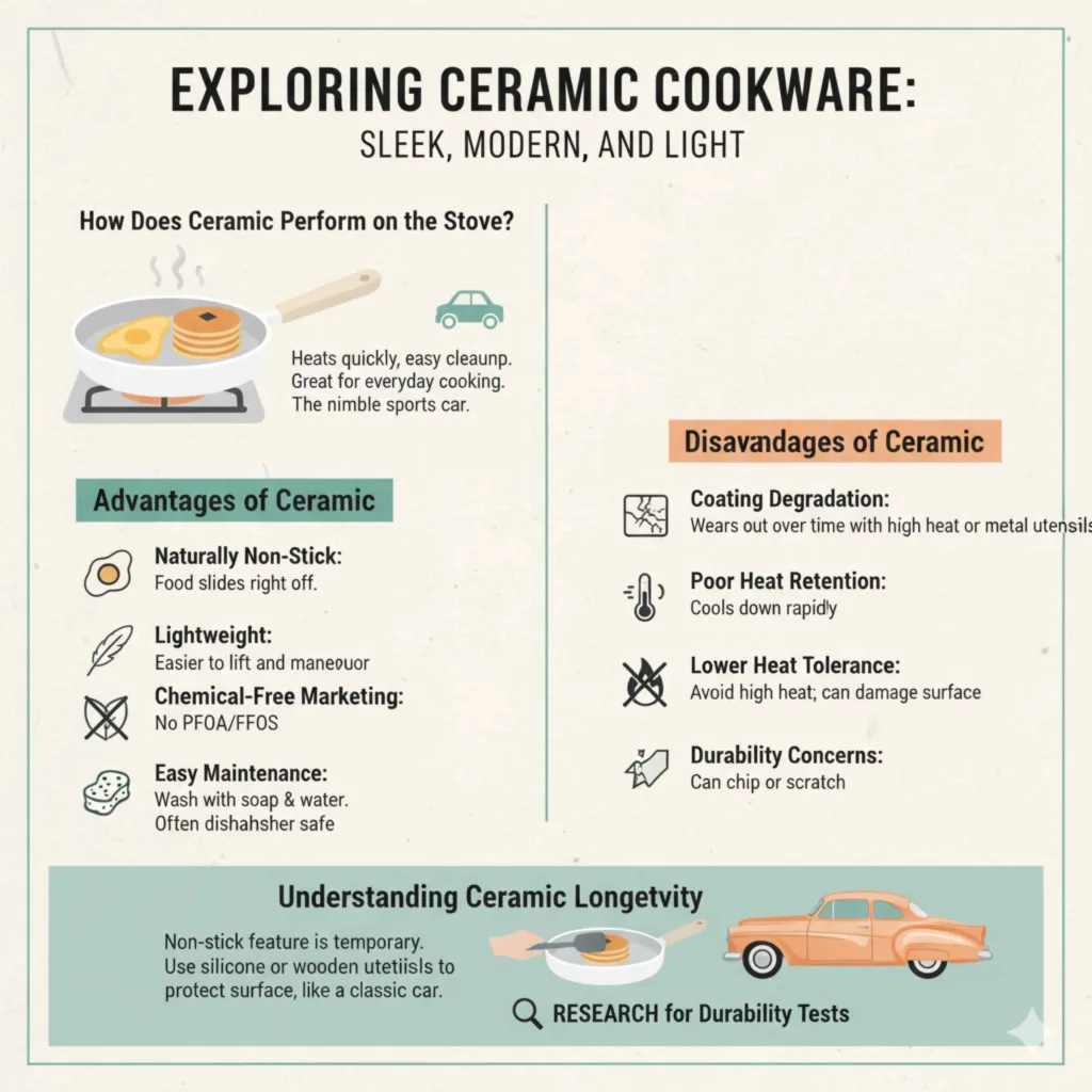 Exploring Ceramic Cookware Sleek, Modern, and Light