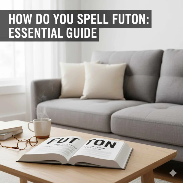 How Do You Spell Futon